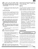 Предварительный просмотр 11 страницы Hotpoint SG C11 CKG UK Operating Instructions Manual