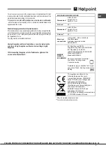 Предварительный просмотр 5 страницы Hotpoint SH83 CK S Operating Instructions Manual