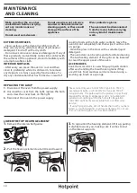 Предварительный просмотр 10 страницы Hotpoint SI6874SHIX Daily Reference Manual