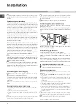 Предварительный просмотр 4 страницы Hotpoint SISML 21011Smart Tech Operating Instructions Manual