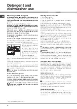 Предварительный просмотр 10 страницы Hotpoint SISML 21011Smart Tech Operating Instructions Manual