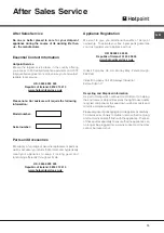 Предварительный просмотр 15 страницы Hotpoint SISML 21011Smart Tech Operating Instructions Manual