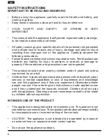 Preview for 4 page of Hotpoint SJ 15 UK Operating Instructions Manual