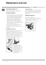 Предварительный просмотр 10 страницы Hotpoint SN56EX Operating Instructions Manual