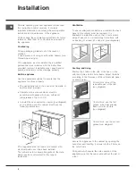 Предварительный просмотр 2 страницы Hotpoint SQ892I Operating Instructions Manual