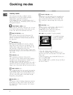 Предварительный просмотр 6 страницы Hotpoint SQ892I Operating Instructions Manual