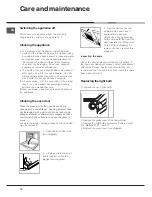 Предварительный просмотр 10 страницы Hotpoint SQ892I Operating Instructions Manual