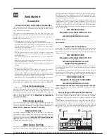 Preview for 2 page of Hotpoint STF Series Operating Instructions Manual