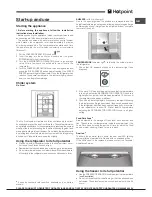 Предварительный просмотр 7 страницы Hotpoint STF Series Operating Instructions Manual