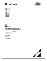 Preview for 1 page of Hotpoint STF Operating Instructions Manual