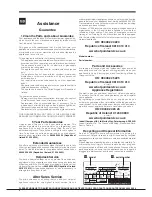 Preview for 2 page of Hotpoint STF Operating Instructions Manual