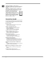 Preview for 42 page of Hotpoint STM 15xx xx Operating Instructions Manual