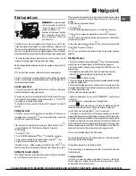 Предварительный просмотр 7 страницы Hotpoint SX 898 C 0 X Operating Instructions Manual