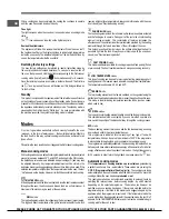 Предварительный просмотр 8 страницы Hotpoint SX 898 C 0 X Operating Instructions Manual