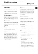 Предварительный просмотр 7 страницы Hotpoint SY10 Operating Instructions Manual