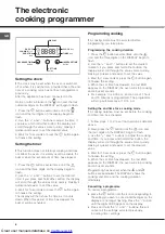 Предварительный просмотр 6 страницы Hotpoint SY10X/1 Operating Instructions Manual