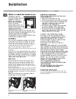 Preview for 2 page of Hotpoint TCD ET 77 Instruction Booklet