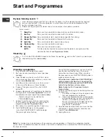 Preview for 6 page of Hotpoint TCEL 87B Experience Instruction Booklet