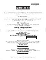 Preview for 20 page of Hotpoint TCEL 87B Experience Instruction Booklet