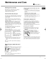 Preview for 5 page of Hotpoint TCF SM 87B Instruction Booklet