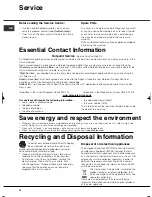 Preview for 16 page of Hotpoint TCF SM 87B Instruction Booklet