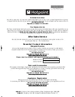 Предварительный просмотр 20 страницы Hotpoint TCFG 87C Instruction Booklet