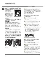 Предварительный просмотр 2 страницы Hotpoint TCFS 835B Instruction Booklet