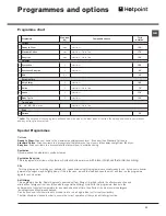 Предварительный просмотр 11 страницы Hotpoint TCFS 93B Instruction Manual