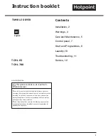 Hotpoint TCHL 780 Instruction preview