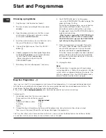 Preview for 6 page of Hotpoint TCL770 Instruction Booklet