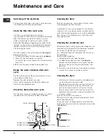 Preview for 12 page of Hotpoint TCL770 Instruction Booklet