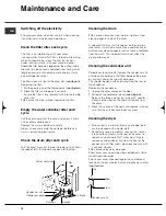 Preview for 10 page of Hotpoint TCL780 Instruction Booklet