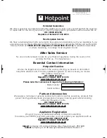 Preview for 20 page of Hotpoint TCUD 97B Instruction Booklet