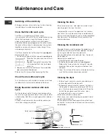 Preview for 14 page of Hotpoint TCYL 757C Instruction Booklet