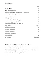 Preview for 2 page of Hotpoint TDL12 User Handbook Manual