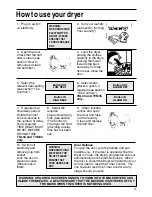 Preview for 9 page of Hotpoint TDL12 User Handbook Manual