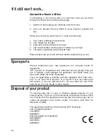 Preview for 22 page of Hotpoint TDL12 User Handbook Manual