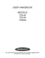 Preview for 1 page of Hotpoint TDL52 User Handbook Manual