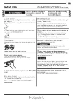 Предварительный просмотр 3 страницы Hotpoint TDWSF83BEPUK Reference Manual