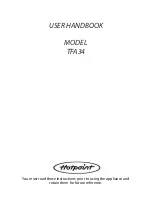 Hotpoint TFA34 User Handbook Manual preview