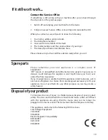 Предварительный просмотр 19 страницы Hotpoint TFA34 User Handbook Manual