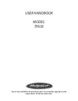 Preview for 1 page of Hotpoint TFA53 User Handbook Manual