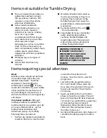 Preview for 11 page of Hotpoint TS13 User Handbook Manual