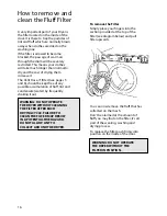 Preview for 16 page of Hotpoint TS13 User Handbook Manual