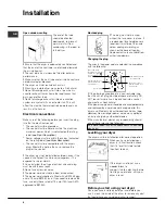 Preview for 4 page of Hotpoint TVAL 73 Instruction Manual