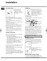 Preview for 4 page of Hotpoint TVAM 70 Aquarius Insrtuction Booklet