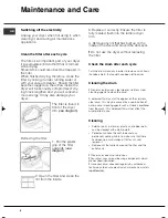 Предварительный просмотр 6 страницы Hotpoint TVEL Instruction Booklet