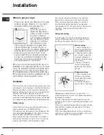 Preview for 2 page of Hotpoint TVFG 65 Futura Instruction Booklet