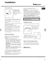 Preview for 3 page of Hotpoint TVFG 65 Futura Instruction Booklet