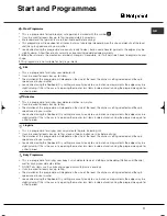 Preview for 11 page of Hotpoint TVFG 65 Futura Instruction Booklet